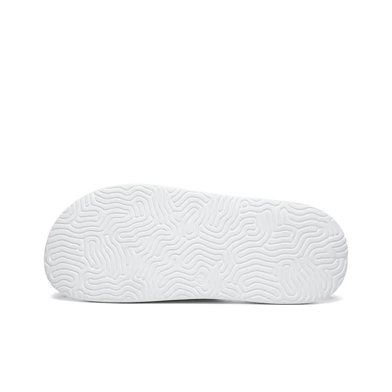 PEAK Extreme National Creativity Slip-Resistant Abrasion-Resistant Cushioning Slide Slippers Men's White Black-7