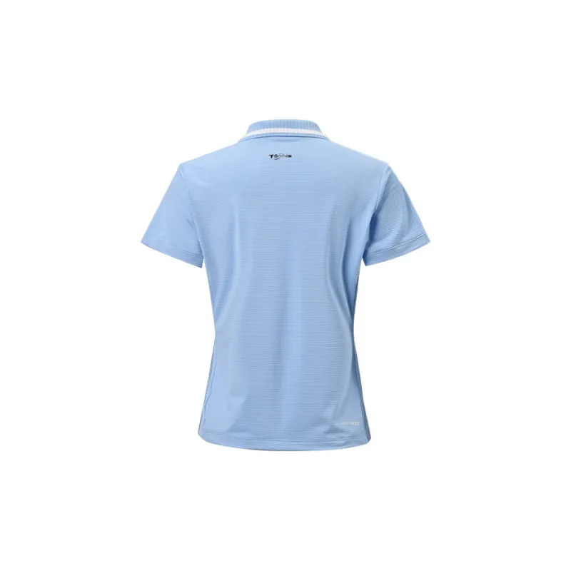 LiNing Tennis Series Polo Shirt Women's Snow Blue-1