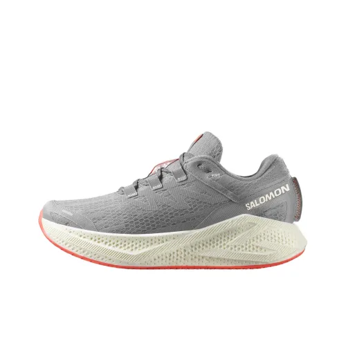 SALOMON Aero Glide Slip-Resistant Low-Top Running Shoes Men's Gray
