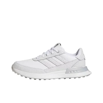 Adidas S2G 24 Leather Spikeless Golf Cloud White Silver Metallic Women's