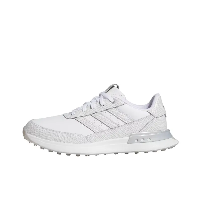 Adidas S2G 24 Leather Spikeless Golf Cloud White Silver Metallic Women's-0