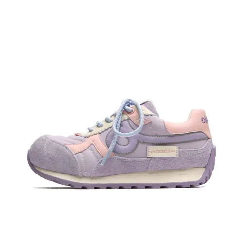 OICIRCLE Slip Resistant Breathable Low Top Casual Shoes Women's Light Purple