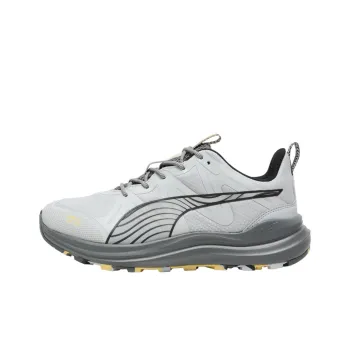 PUMA Reflect Lite Trail Shock Absorbers With Slip Resistant Features Low Top Running Shoes Men's Gray