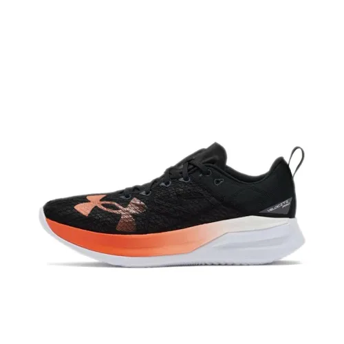 Under Armour Cushioning Low Top Casual Running Shoes Men's Black Orange
