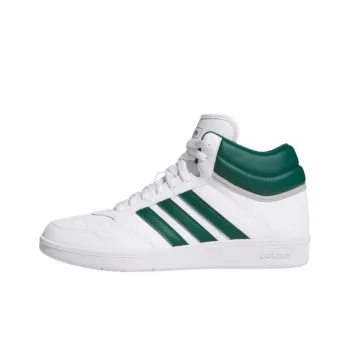 Adidas Hoops 4.0 Mid Cloud White Collegiate Green Grey Two