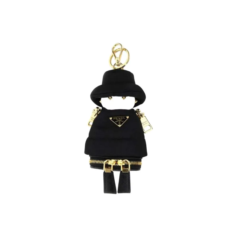 PRADA Triangle Logo Keyring-1