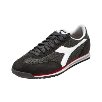 Diadora Anti Slip Wear Resistant Low Top Casual Shoes Unisex Black