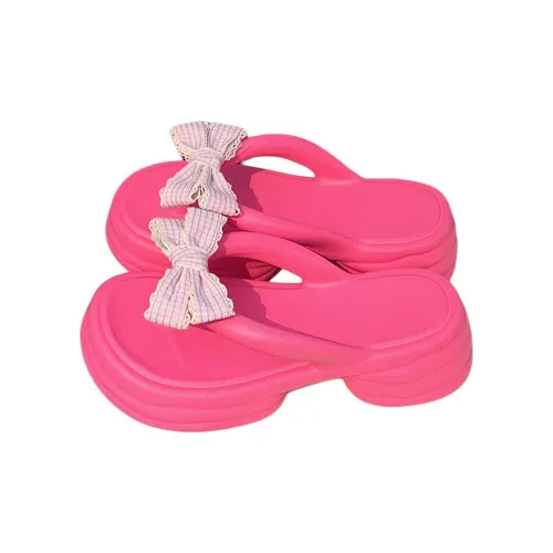 SHIGUDE Slippers Women's, Dragon Fruit