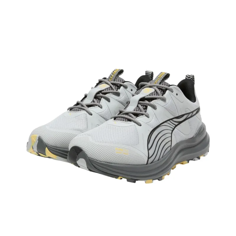 PUMA Reflect Lite Trail Shock Absorbers With Slip Resistant Features Low Top Running Shoes Men's Gray-2