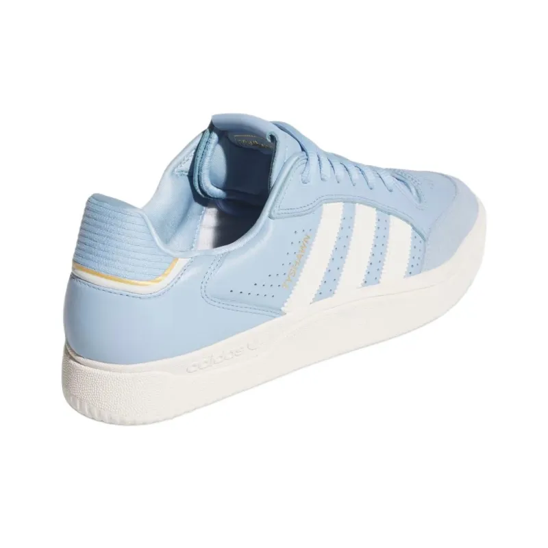 Adidas Tyshawn Low Clear Sky Chalk White Gold Metallic-3
