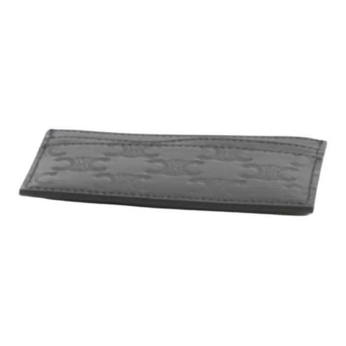 CELINE Lambskin Card Holder Men's Black-2