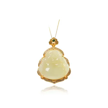 CUIYOUSHIJIA Hetian Jade Pendants Yellow Jade Unisex