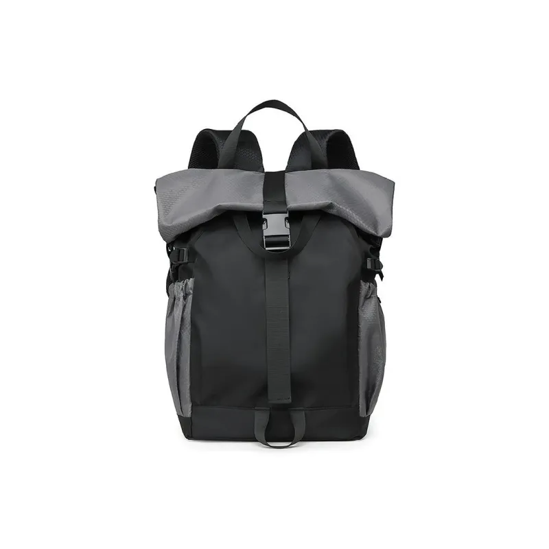 SWIMADE Waterproof Fabric Backpack Regular Unisex Light Gray/Dark Gray/Black-3