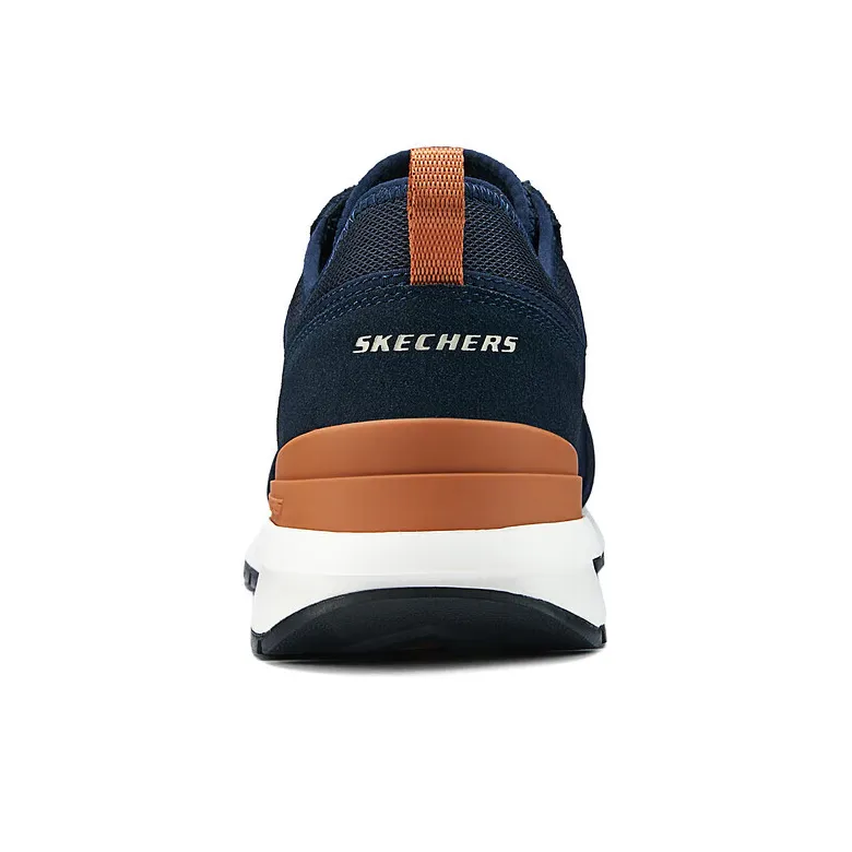 Skechers Abrasion Resistant Low Top Running Shoes Men's Marine Blue-3
