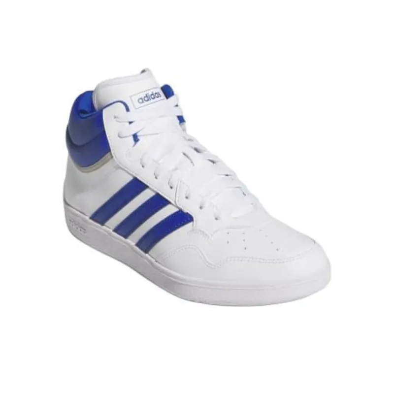Adidas Hoops 4.0 Mid Cloud White Royal Blue Grey Two-2