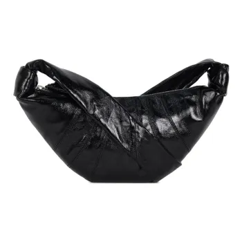 Lemaire Cotton Croissant Bag Croissant Bag Croissant Bag Shoulder Bag Trumpets Women's Black
