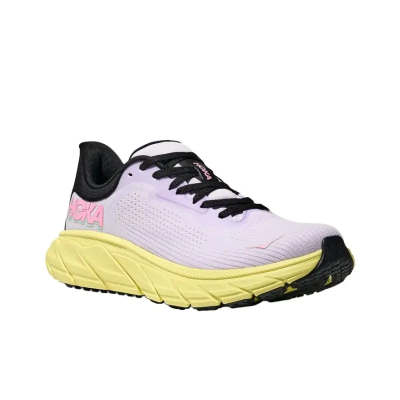 HOKA ONE ONE Arahi 7 Anti Slip And Wear Resistant Breathable Low Top Running Shoes Women's Purple Loose Fit-3