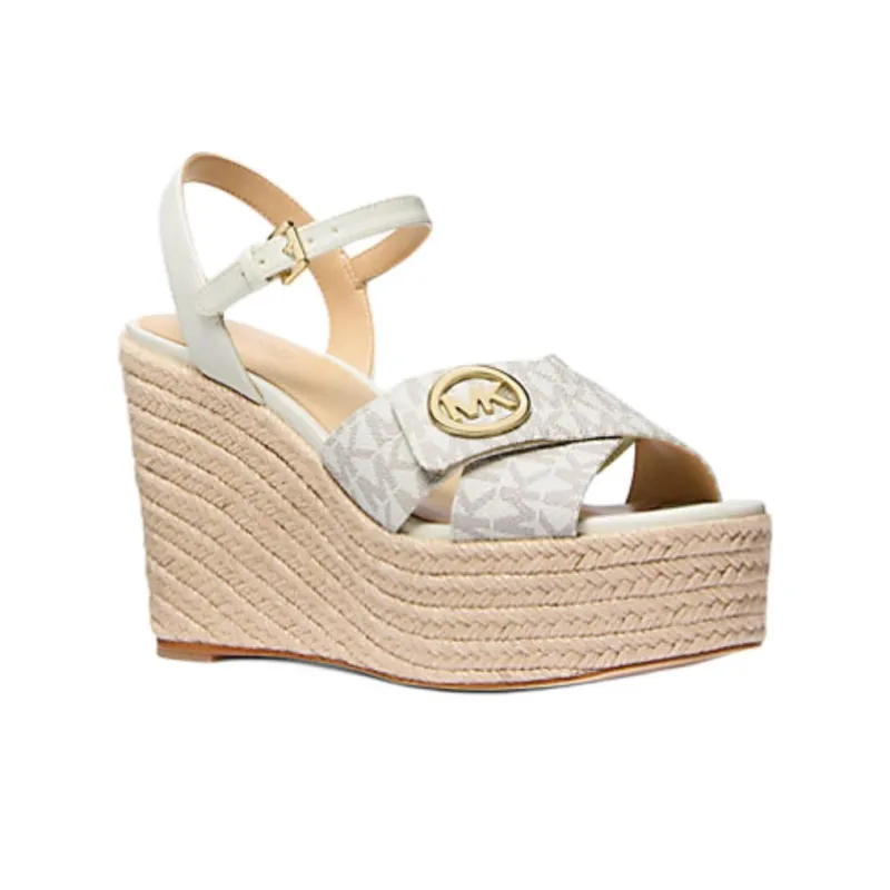 MICHAEL KORS Hannah Strap Sandals 12cm Women's Beige-2