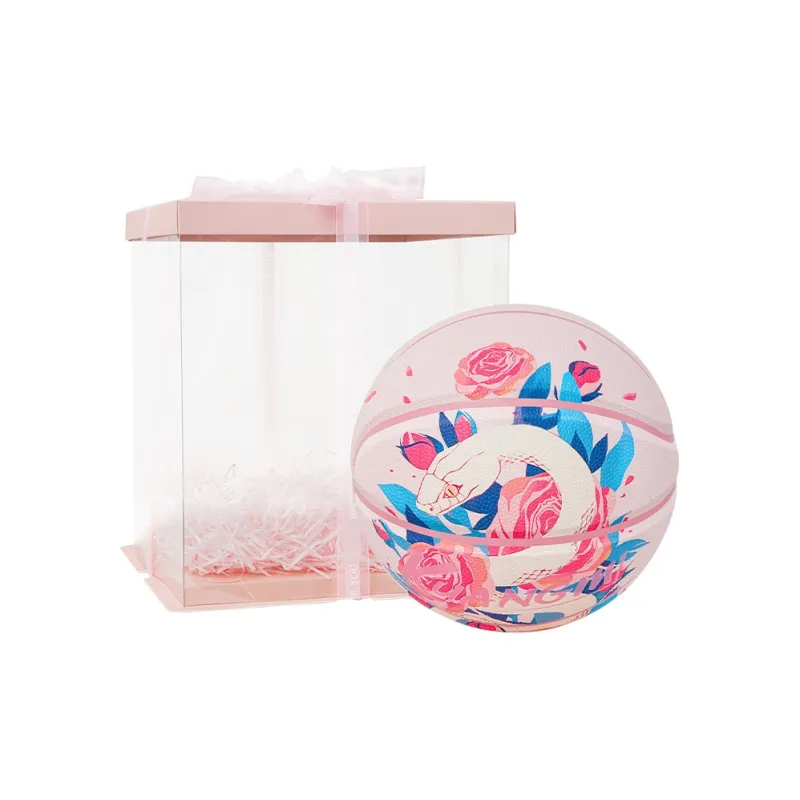 Kuangmi KMbb569 PU Basketball Pink Size 7/6 Size Training Unisex-5