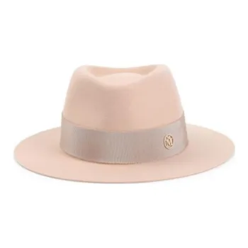 Maison Michel André Flat Brim Fedora Hat