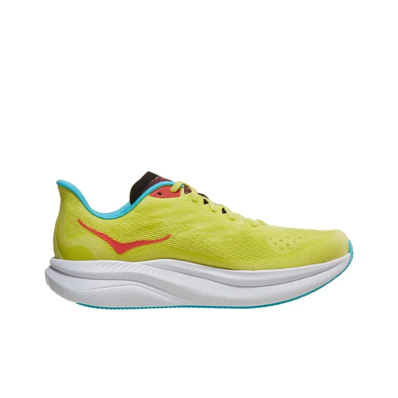 HOKA ONE ONE MACH 6 Anti Slip Wear Resistant Low Top Running Shoes Men's Yellow-1