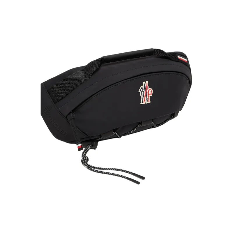 Moncler Grenoble Series Nylon Fanny Pack Unisex Black-2