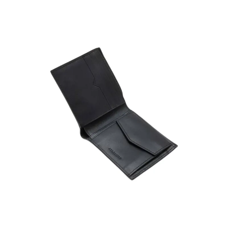 ALLSAINTS Cow Leather Wallet Men's Black-2