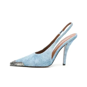 Paris Texas Jessica Western Slingback Pumps