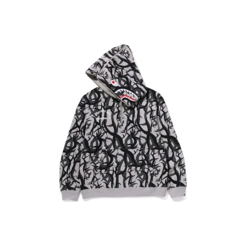Bape Trial Camo Two Face Half Zip Pullover Hoodie-5