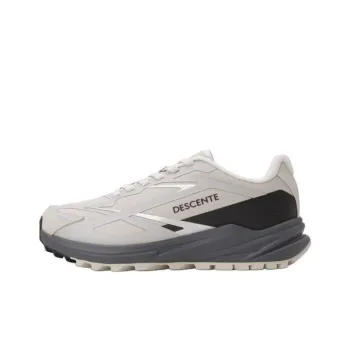 DESCENTE Anti Slip Wear Resistant Low Top Casual Shoes Unisex Beige Black