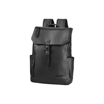 ONRF PVC Backpack And Laptop Bag Regular Unisex Black