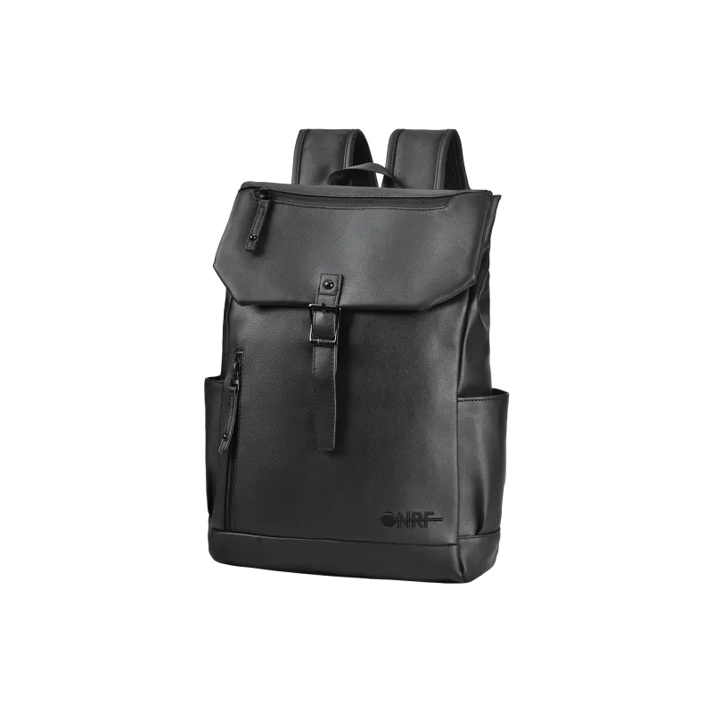 ONRF PVC Backpack And Laptop Bag Regular Unisex Black-0