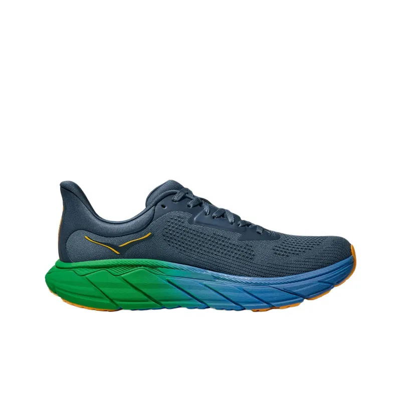 HOKA ONE ONE Arahi 7 Anti Slip Wear Resistant Low Top Casual City Commute Running Shoes Men's Gray-1