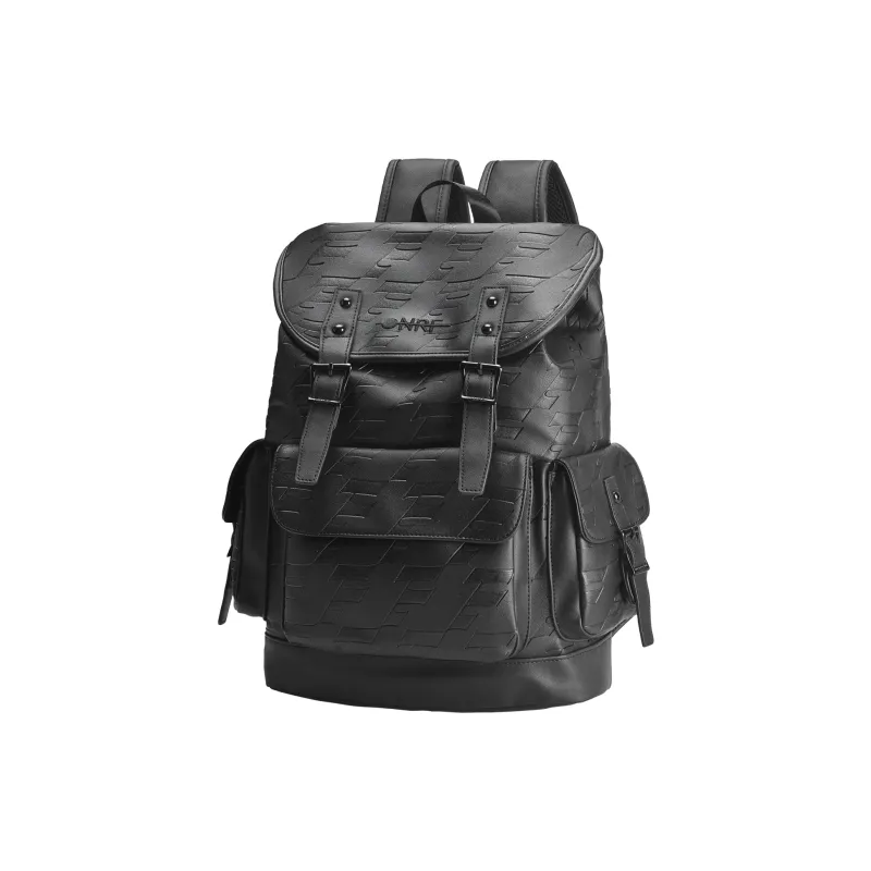 ONRF PVC Backpacks Backpack Laptop Bags Large Size Unisex Black-0