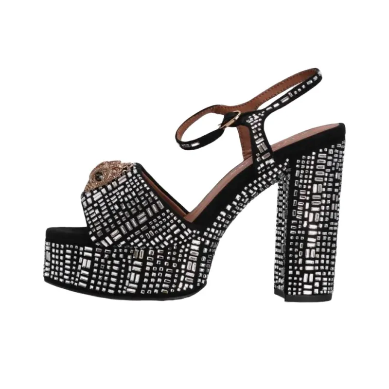Kurt Geiger London Kensington Strap Sandals 12.5cm Women's Black-0