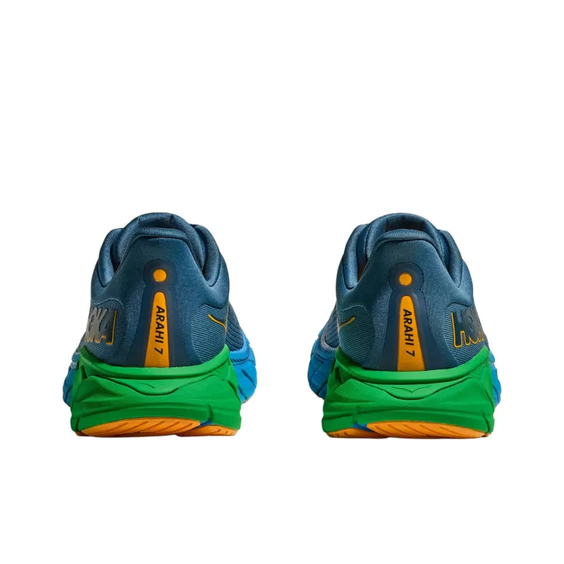 HOKA ONE ONE Arahi 7 Anti Slip Wear Resistant Low Top Casual City Commute Running Shoes Men's Gray-3