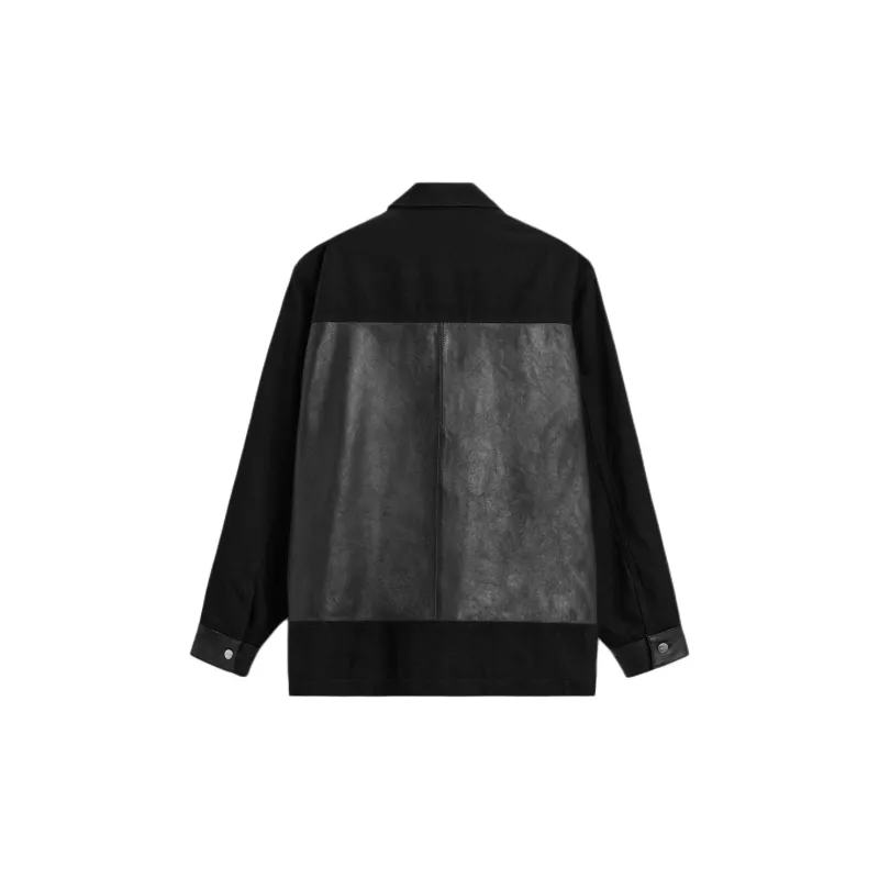 ZARA Leather Jacket Men's Black-1