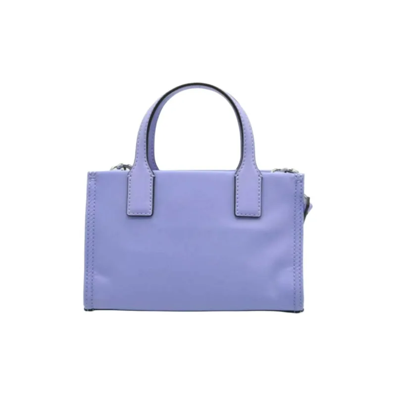 TORY BURCH Ella Satin Nylon Tote Bag Shoulder Bag Crossbody Bag Handbag Mini Unisex Purple-2