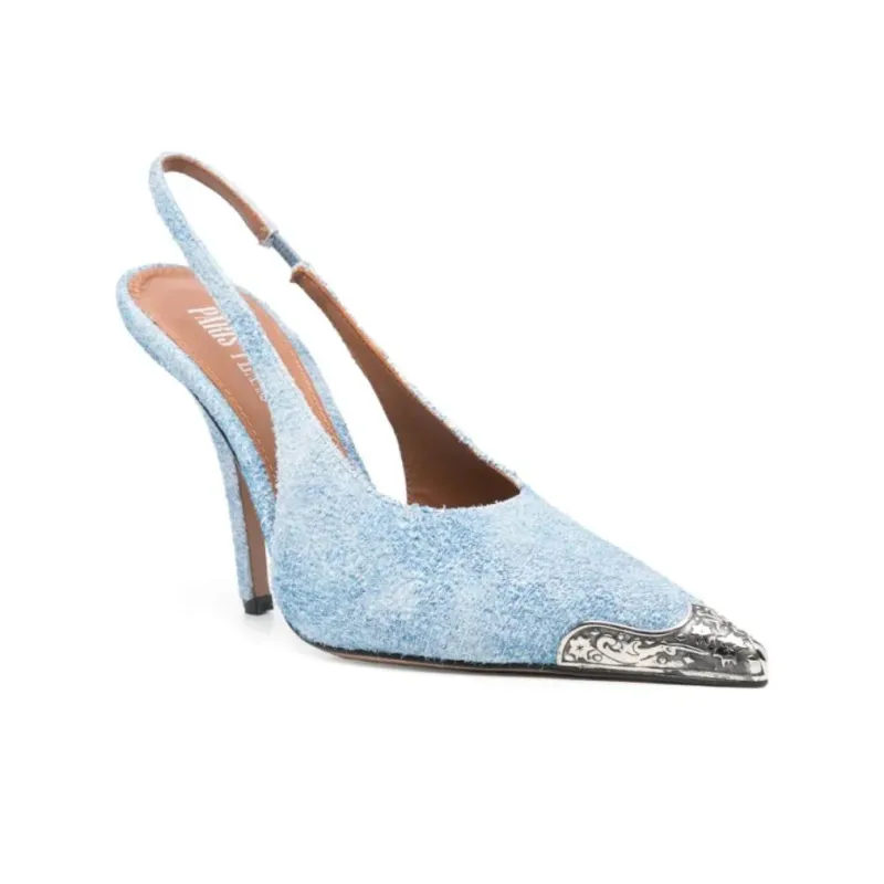 Paris Texas Jessica Western Slingback Pumps-2
