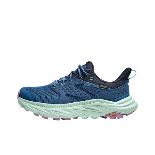HOKA ONE ONE Anacapa 2 Anti-Slip Wear-Resistant Low-Top Trekking Shoes Women's Dark Blue
