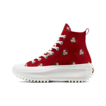 Run Star Women's Converse Hike Platform High 'Cross Stitch Roses' Women's