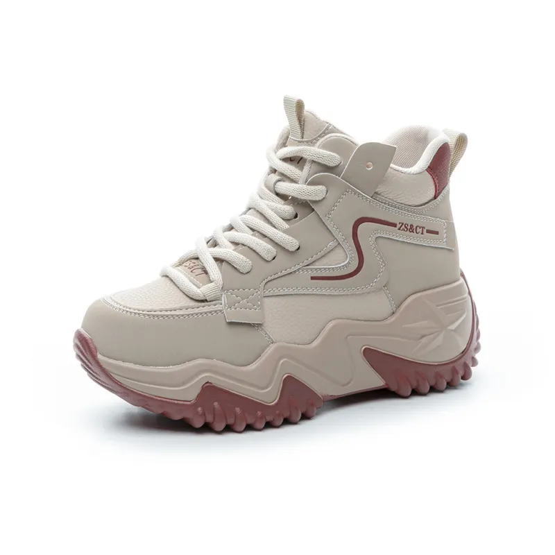 A Poinsettia Princess Lightweight Height Increasing Low-Top Chunky Sneakers Women's-4