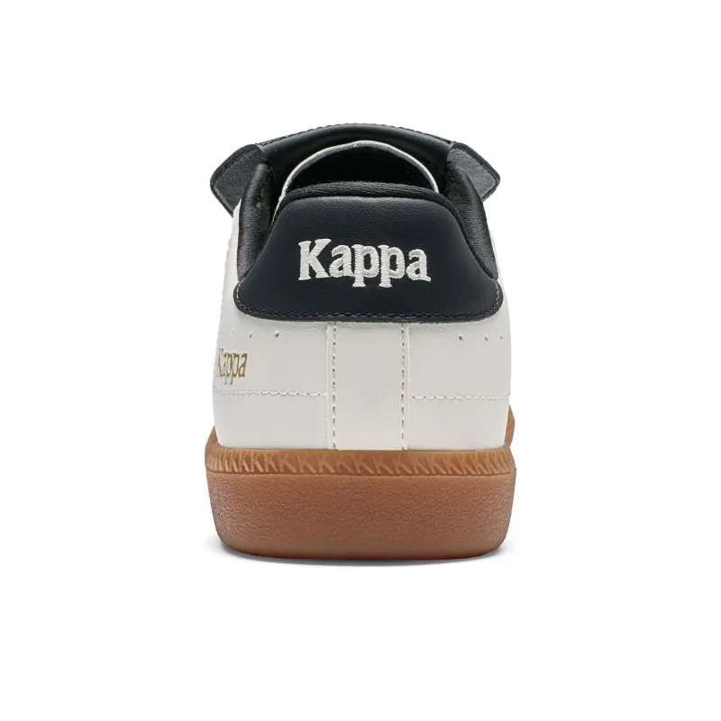 Kappa Back to Back Anti Slip Wear Resistant Low Top Skateboard Shoes Unisex White Black-4
