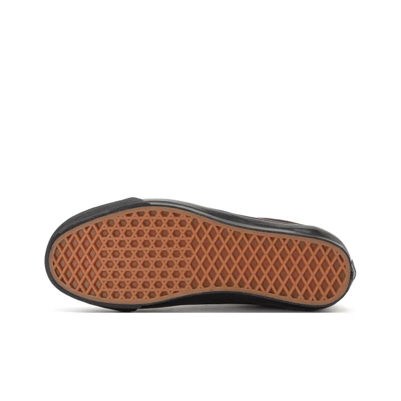 Vans Anti Slip Wear Resistant Low Top Skateboard Shoes Unisex Brown Black-5