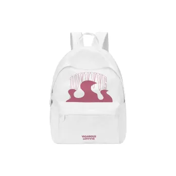 LOVVVVE Polyester Backpack Regular Unisex White