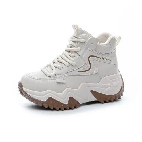 A Poinsettia Princess Lightweight Height Increasing Low-Top Chunky Sneakers Women's
