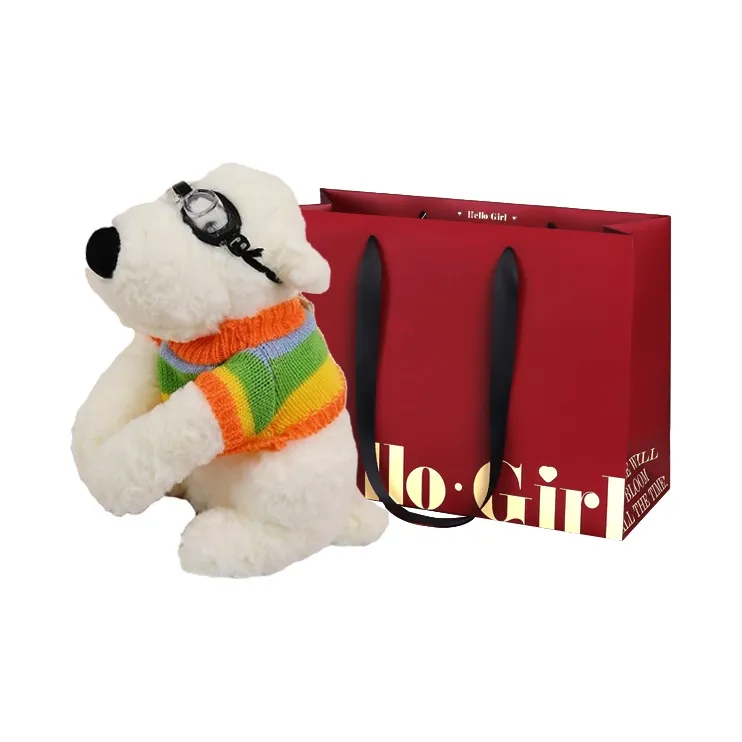 GOX Plush Crossbody Bag Regular Women's Orange Red/Green-0