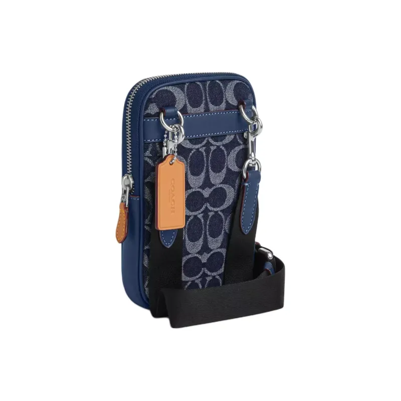 COACH Denim Shoulder Bag, Crossbody Bag Trumpets Men's Levi's & Dark Blue-2