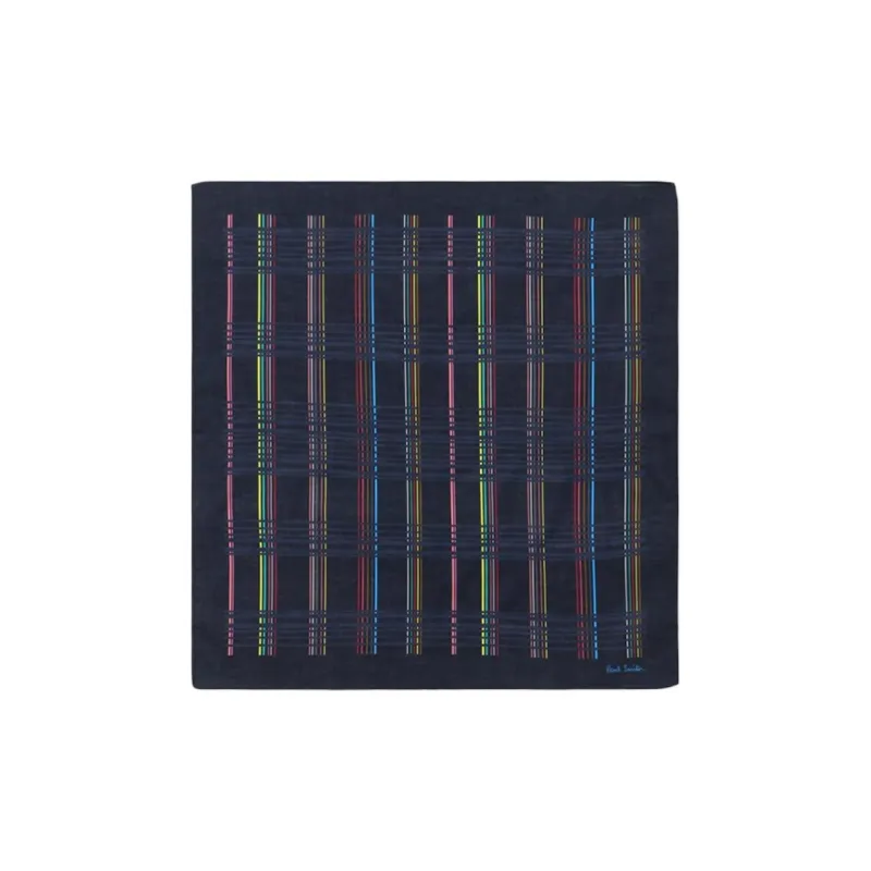 Paul Smith Silk Scarves Unisex Blue-0