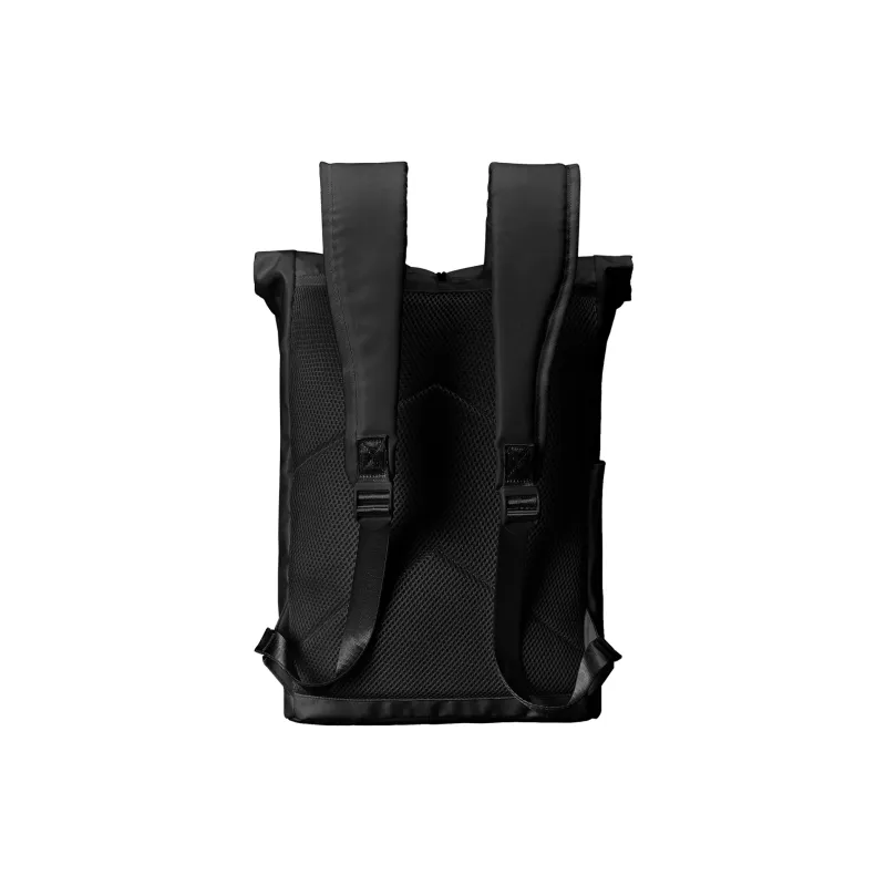 TURN UP Polyester Backpack Unisex Black-2